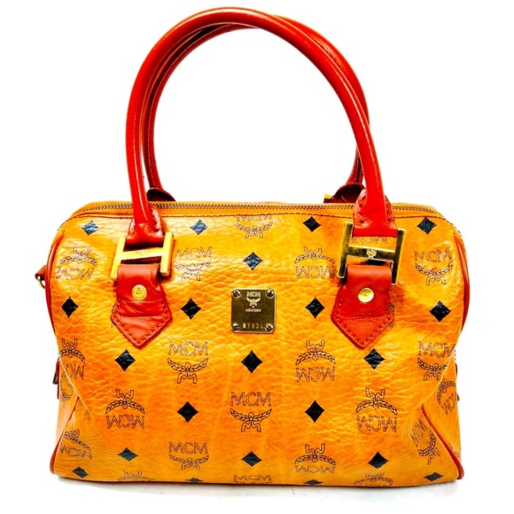 MCM Boston Bag in mint condition handmade luxurious chic fashion wedding gift